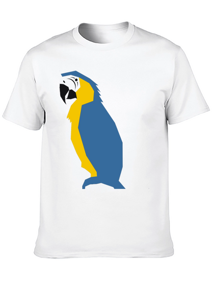 Abstract Penguin Graphic Tee - Black