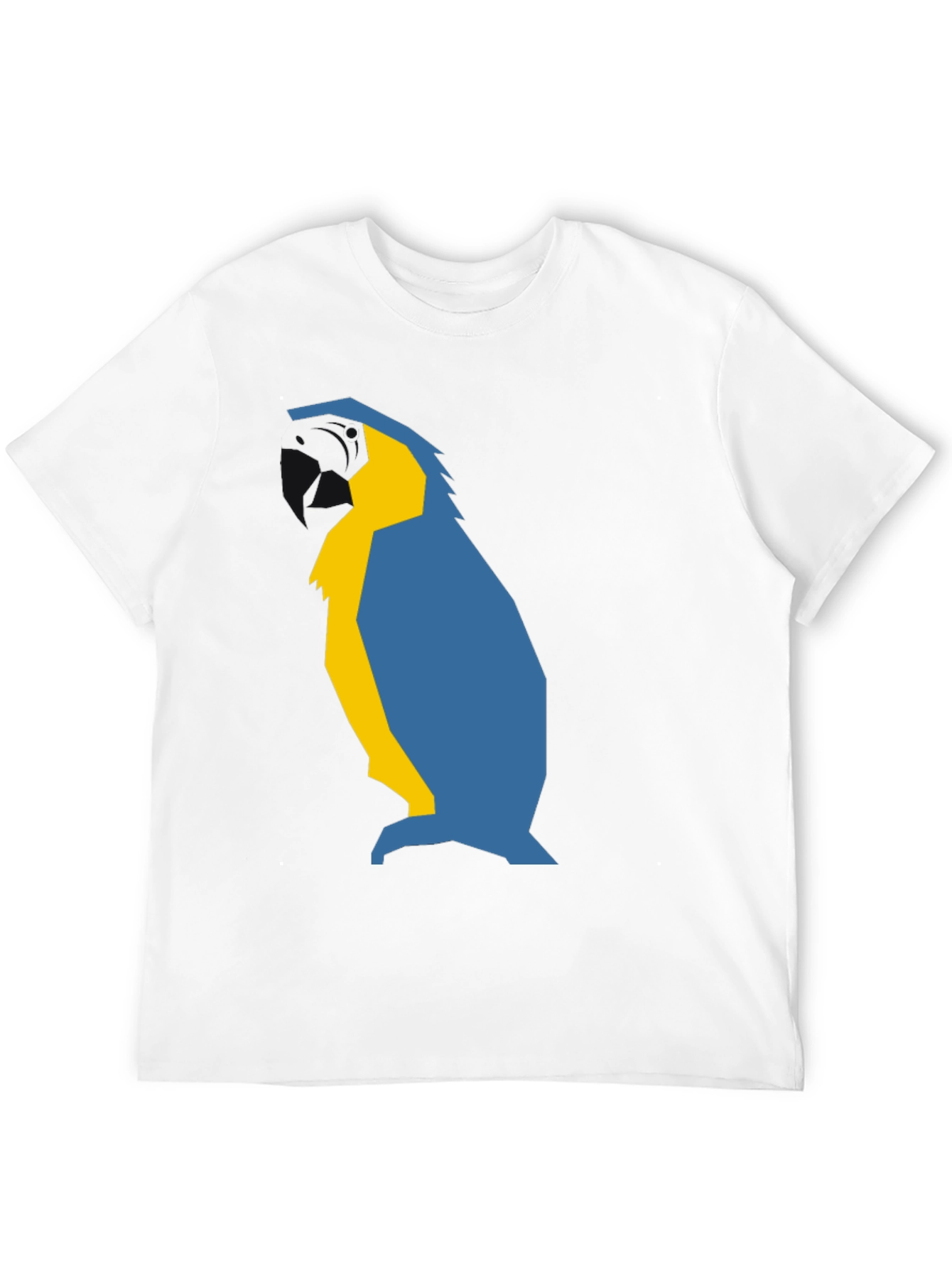 Abstract Penguin Graphic Tee - Black