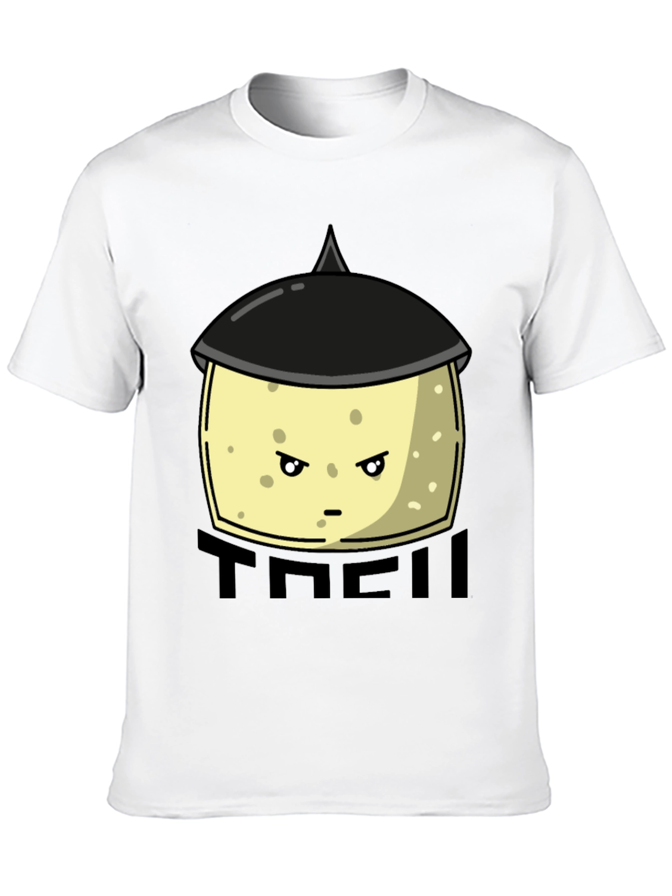 Funny Tofu Chef Cartoon Graphic Tee