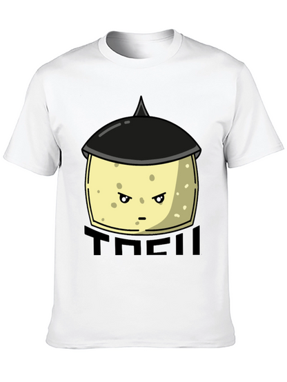 Funny Tofu Chef Cartoon Graphic Tee