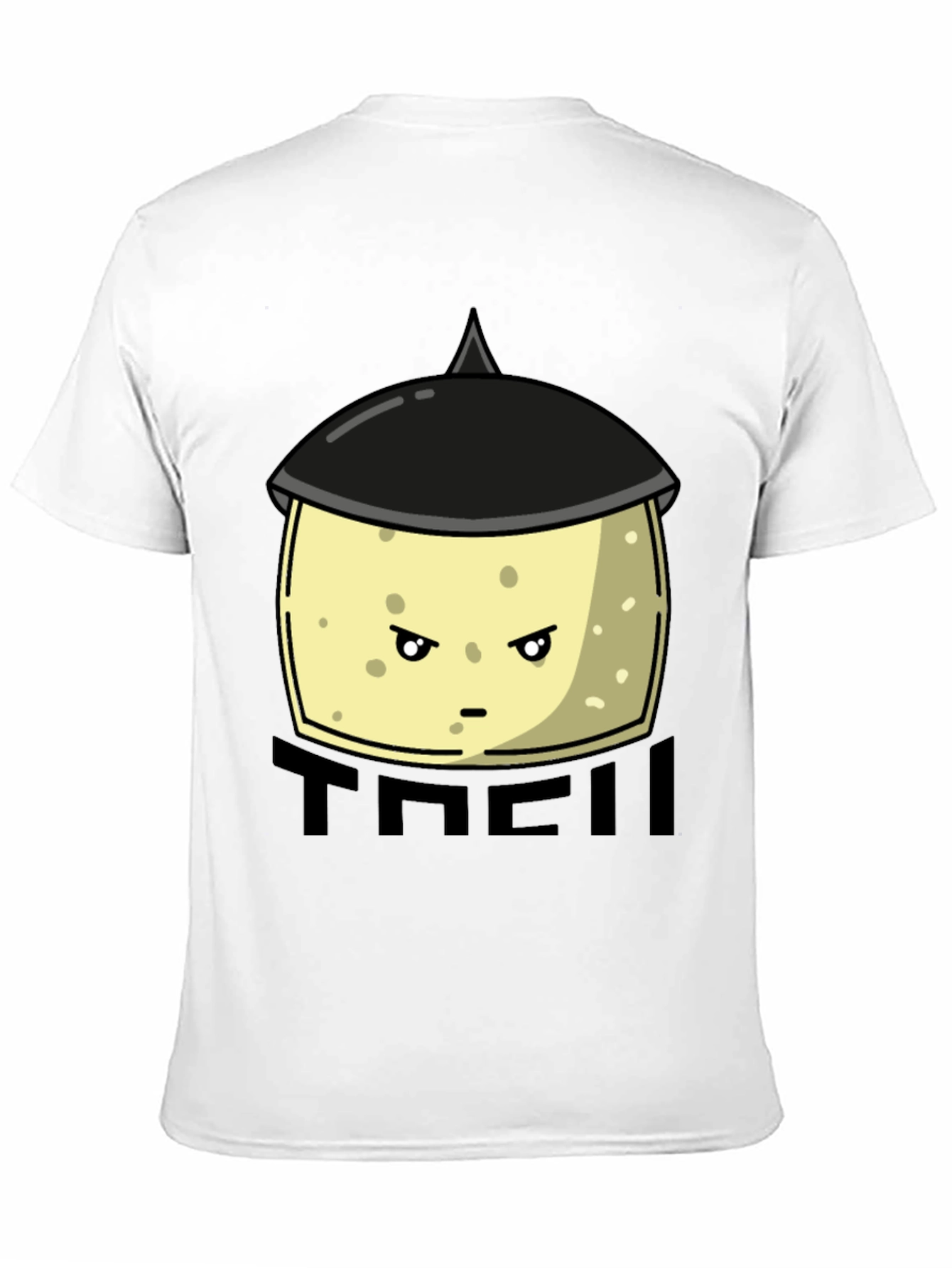 Funny Tofu Chef Cartoon Graphic Tee
