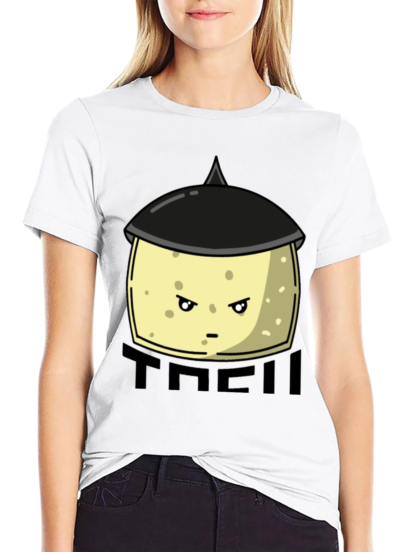 Funny Tofu Chef Cartoon Graphic Tee