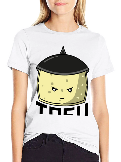 Funny Tofu Chef Cartoon Graphic Tee