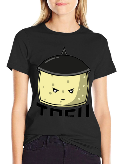 Funny Tofu Chef Cartoon Graphic Tee