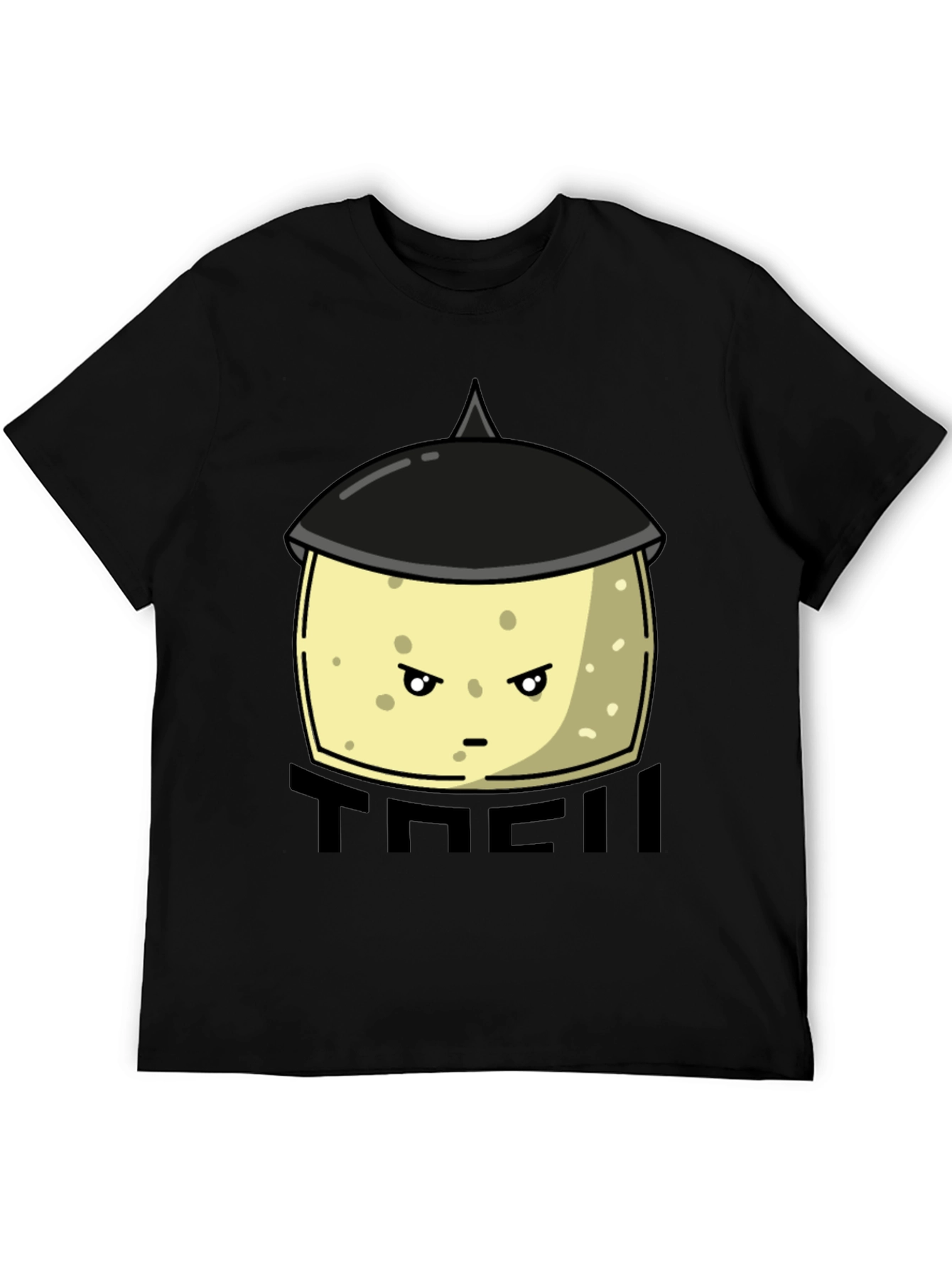 Funny Tofu Chef Cartoon Graphic Tee