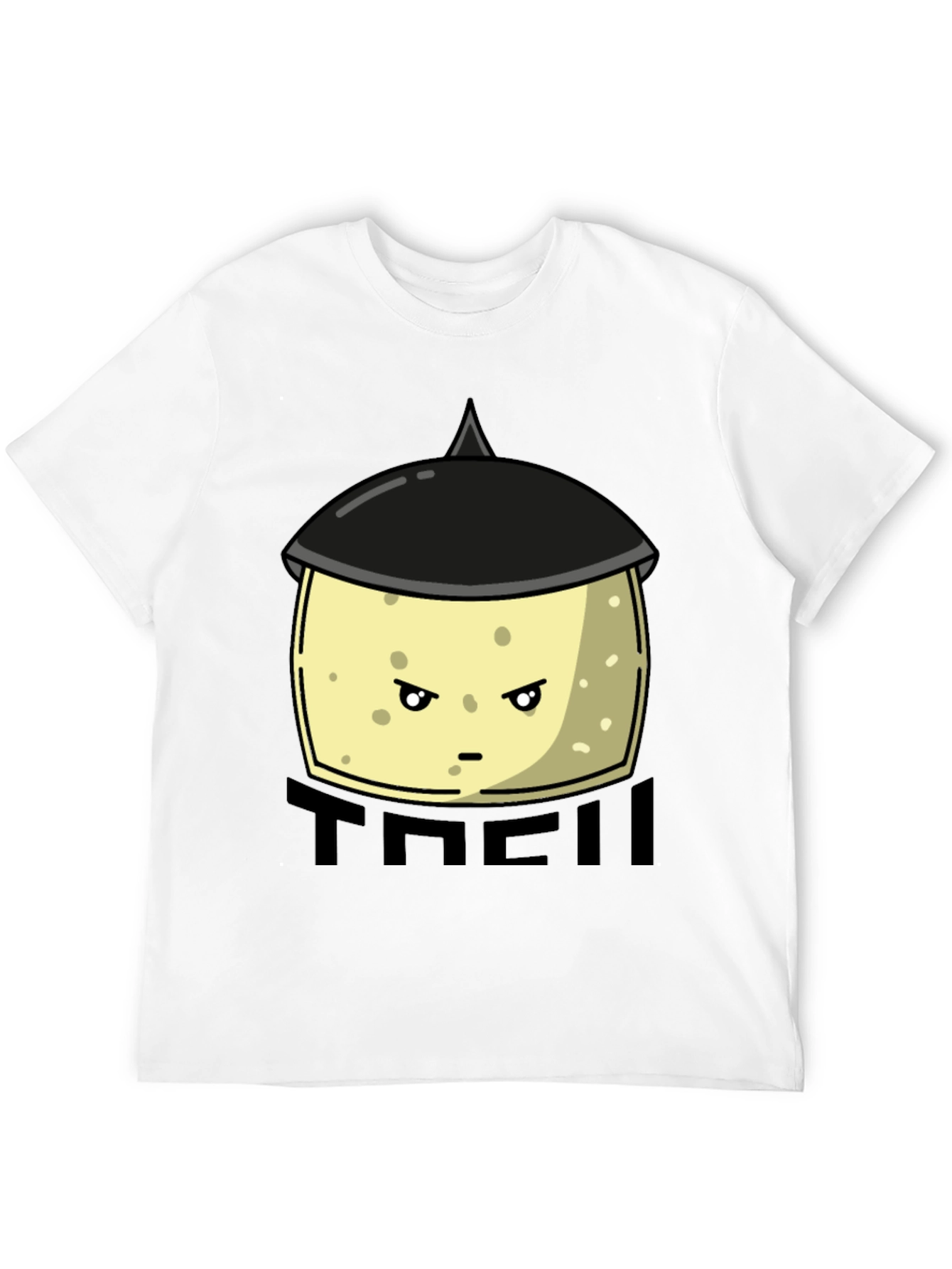 Funny Tofu Chef Cartoon Graphic Tee