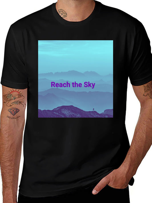 Reach the Sky Graphic T-Shirt - Mens Black Tee