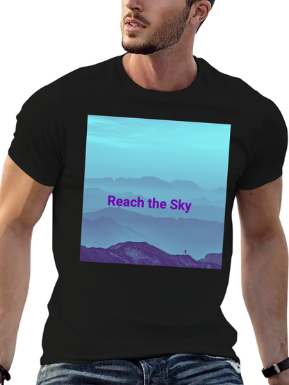 Reach the Sky Graphic T-Shirt - Mens Black Tee