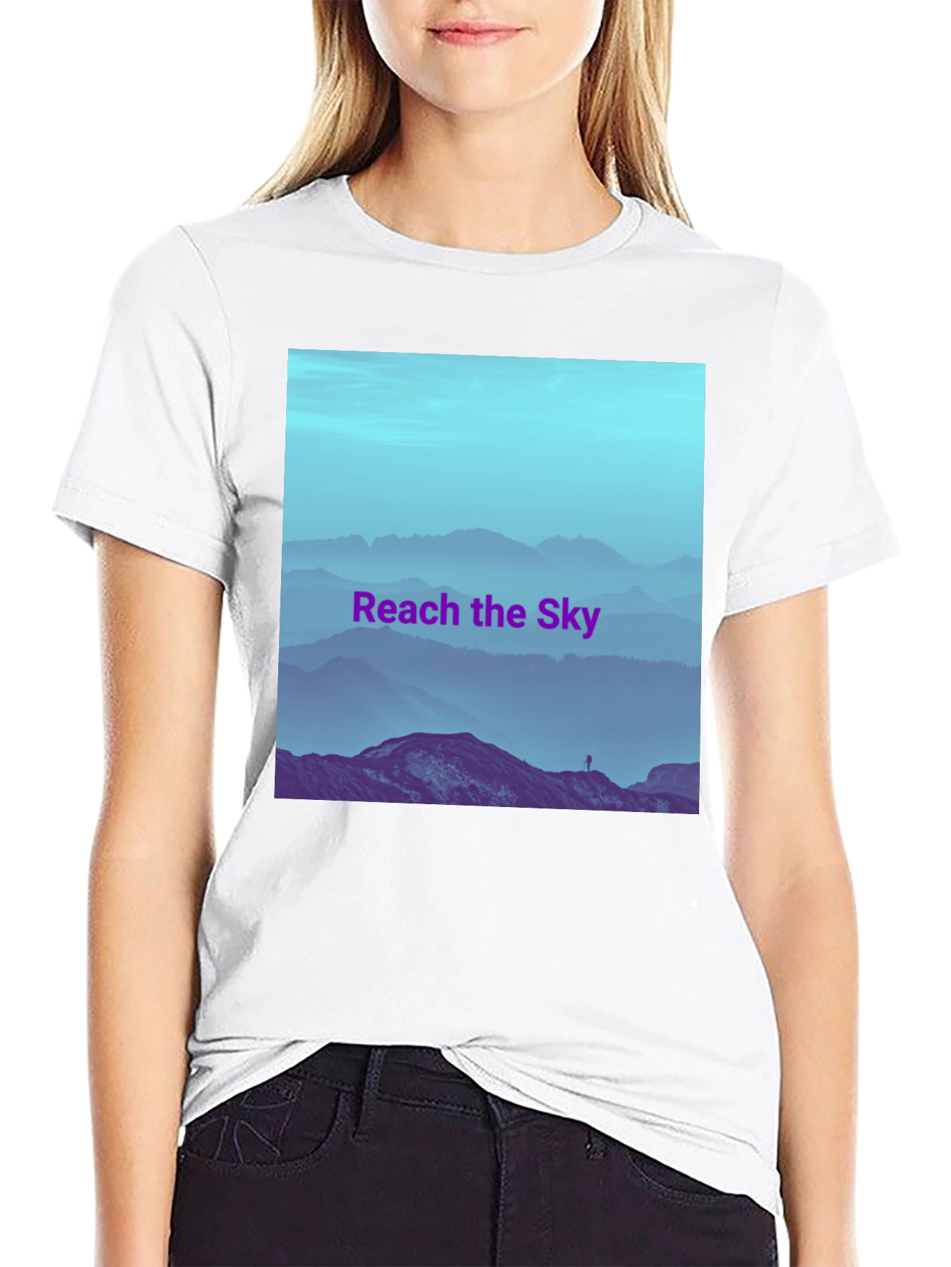Reach the Sky Graphic T-Shirt - Mens Black Tee