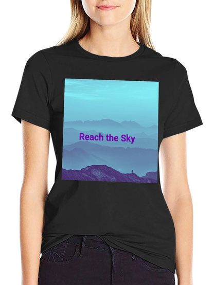 Reach the Sky Graphic T-Shirt - Mens Black Tee