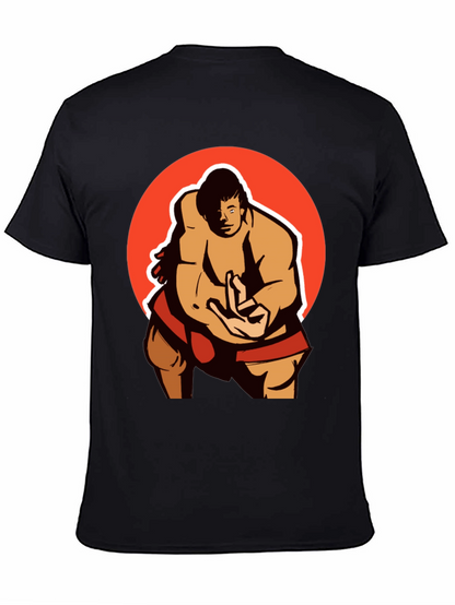 Sumo Wrestler Graphic Tee - Martial Arts Shirt