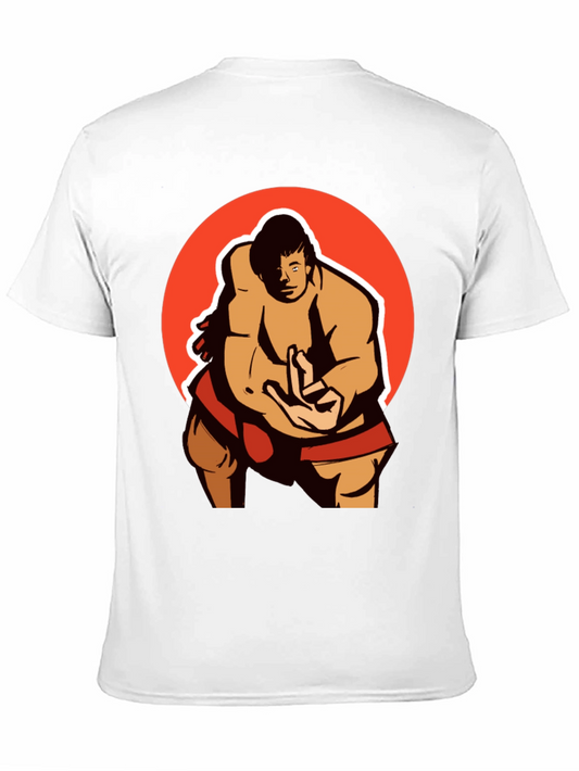 Sumo Wrestler Graphic Tee - Martial Arts Shirt