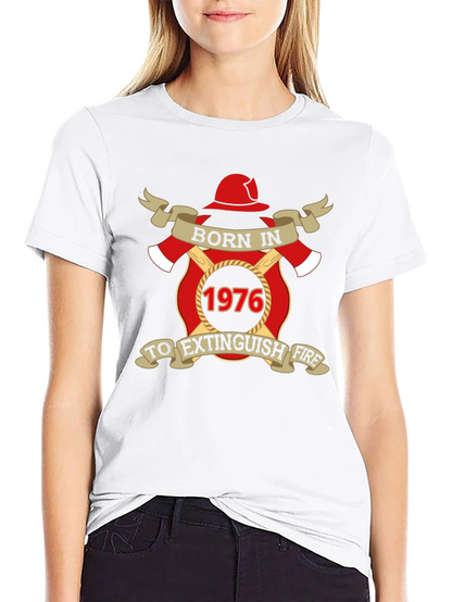 Born in 1976 Firefighter T-Shirt