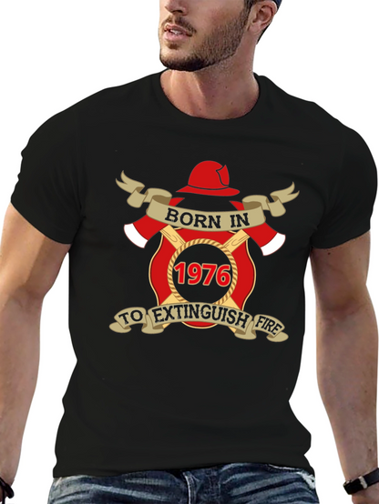 Born in 1976 Firefighter T-Shirt