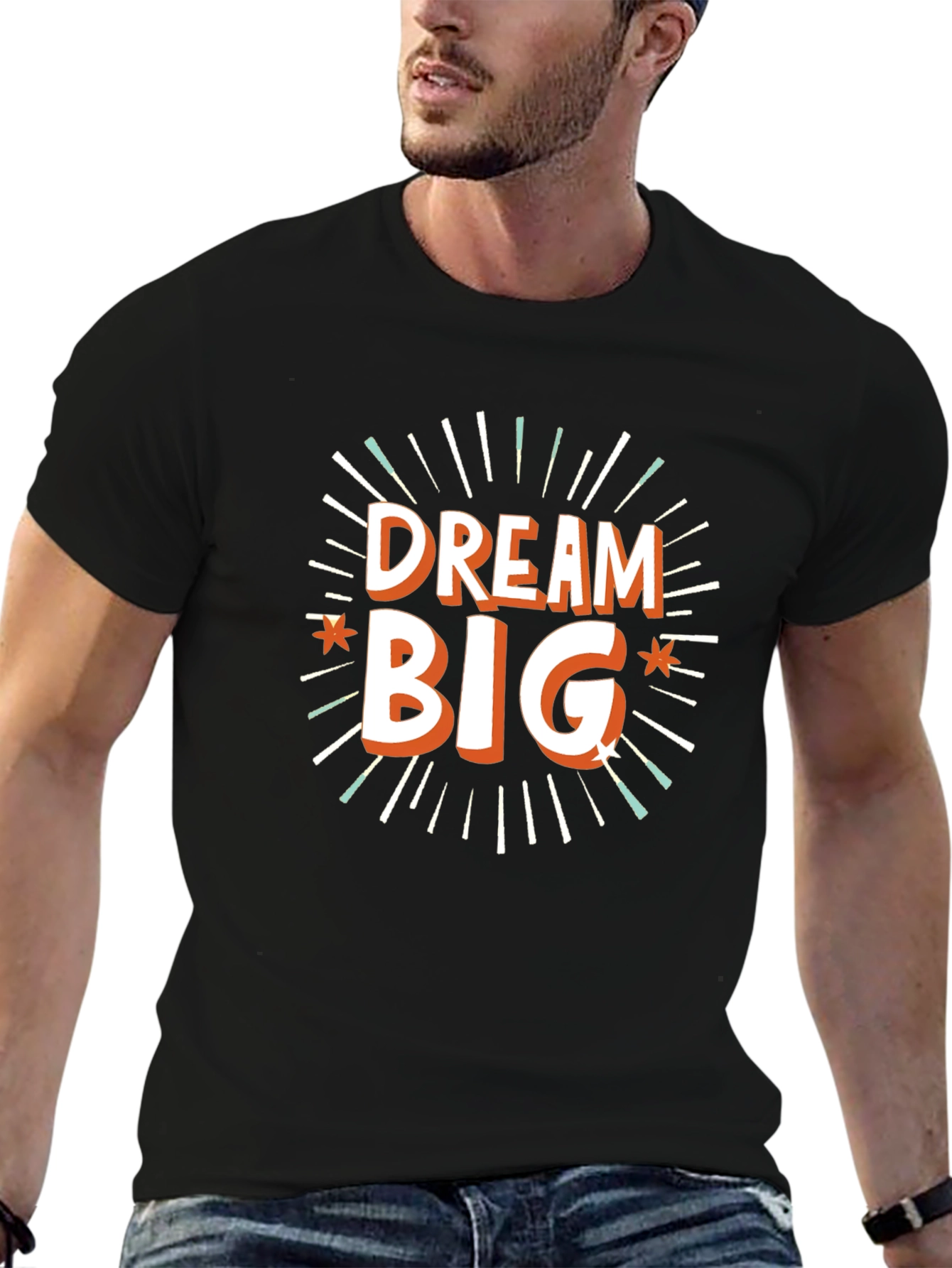 Dream Big Black Graphic Tee