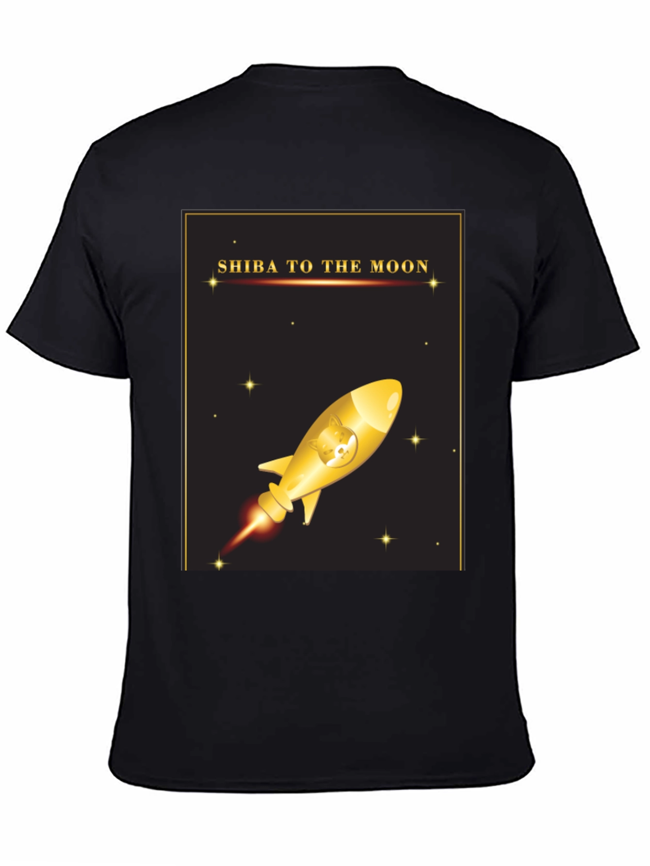 Shiba To The Moon T-Shirt - Crypto Doge Rocket
