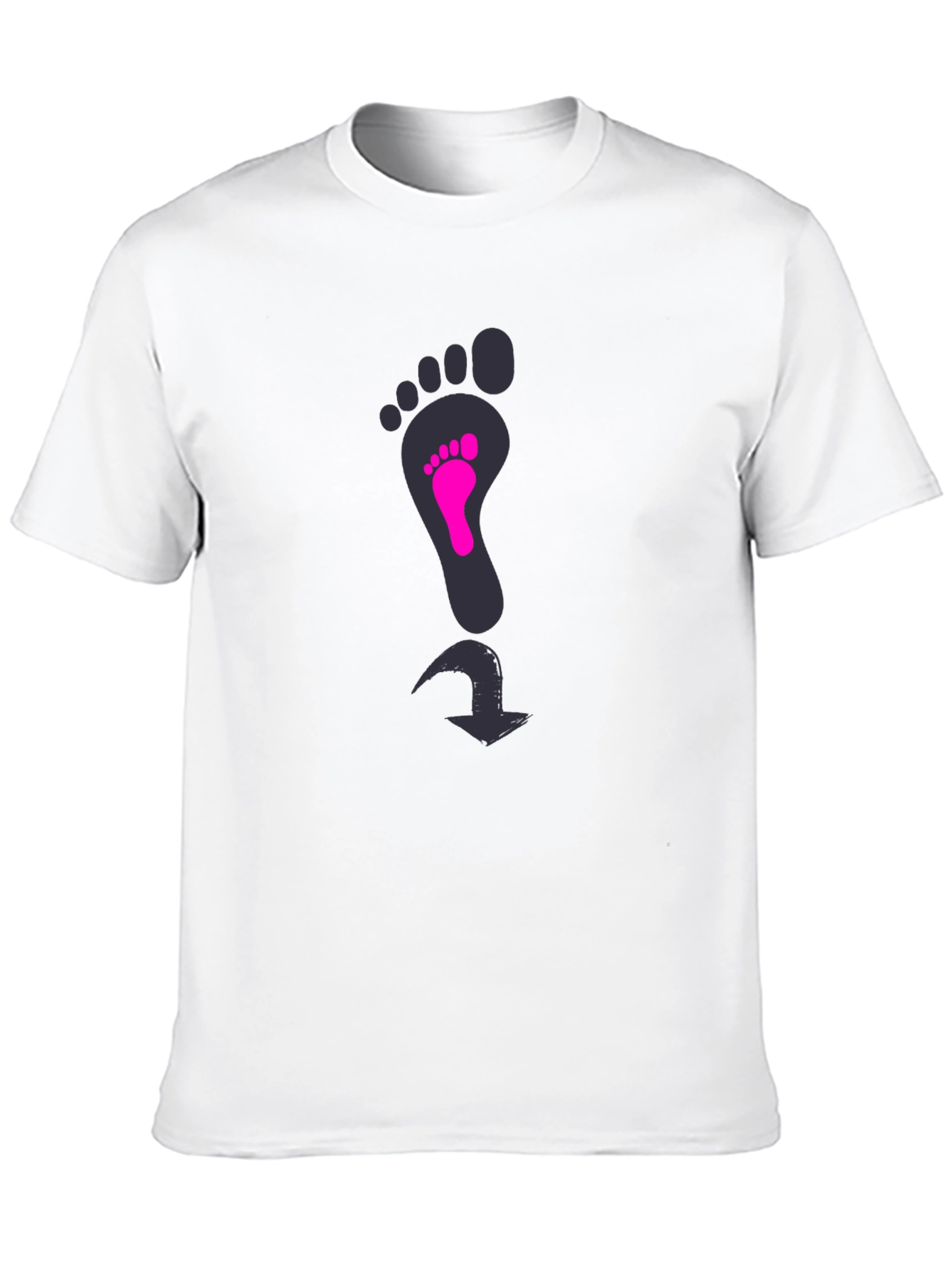 Footprint T-Shirt: Pregnancy Announcement Tee