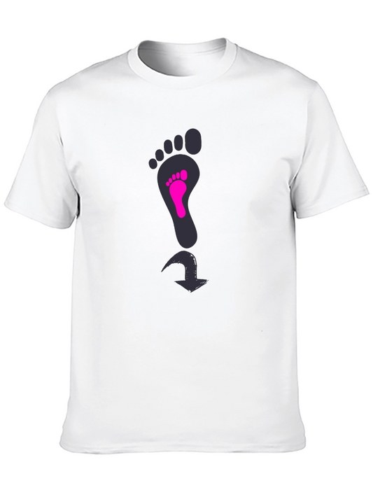 Footprint T-Shirt: Pregnancy Announcement Tee