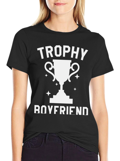 Trophy Boyfriend Graphic Tee - Black T-Shirt