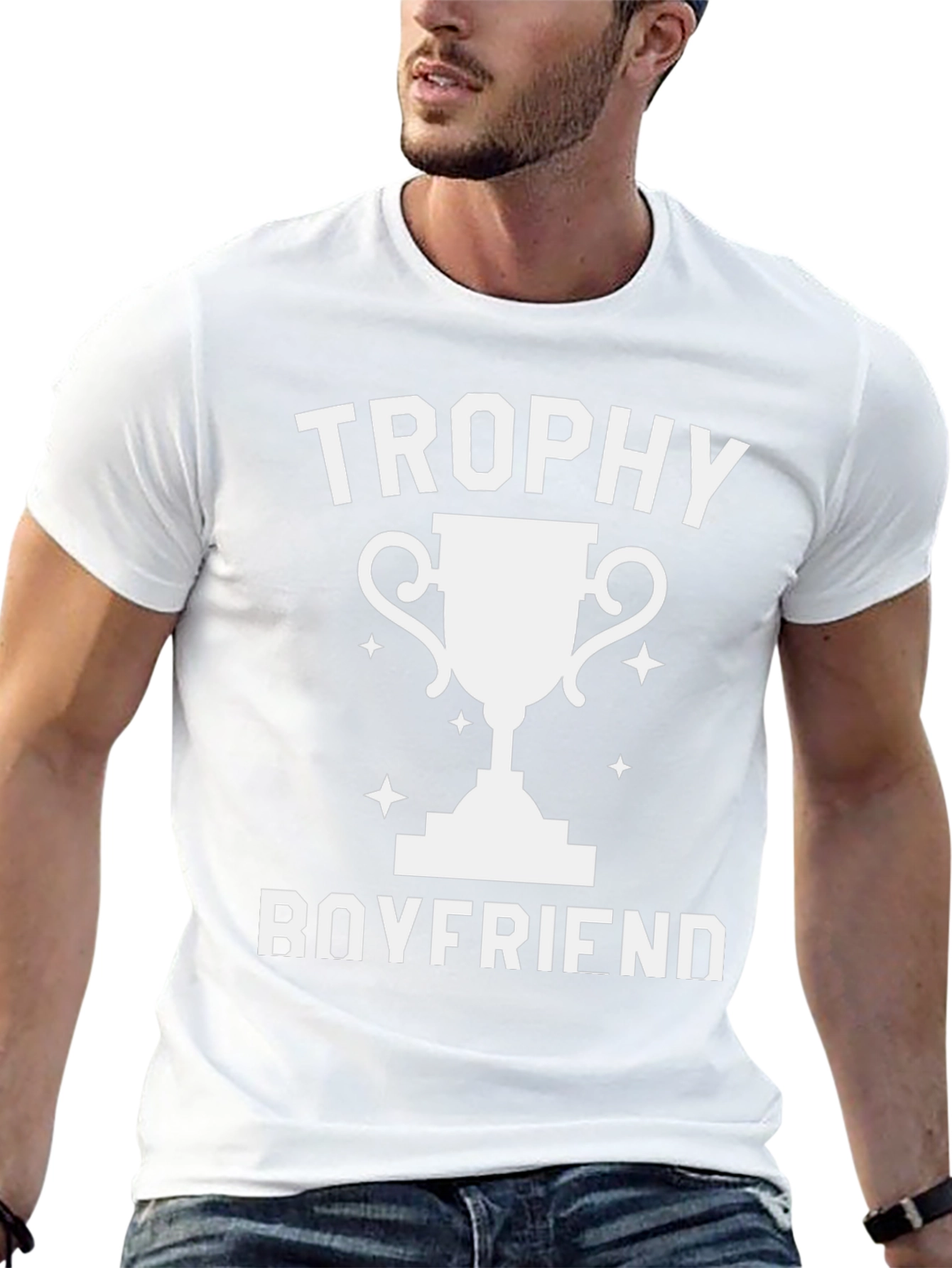 Trophy Boyfriend Graphic Tee - Black T-Shirt
