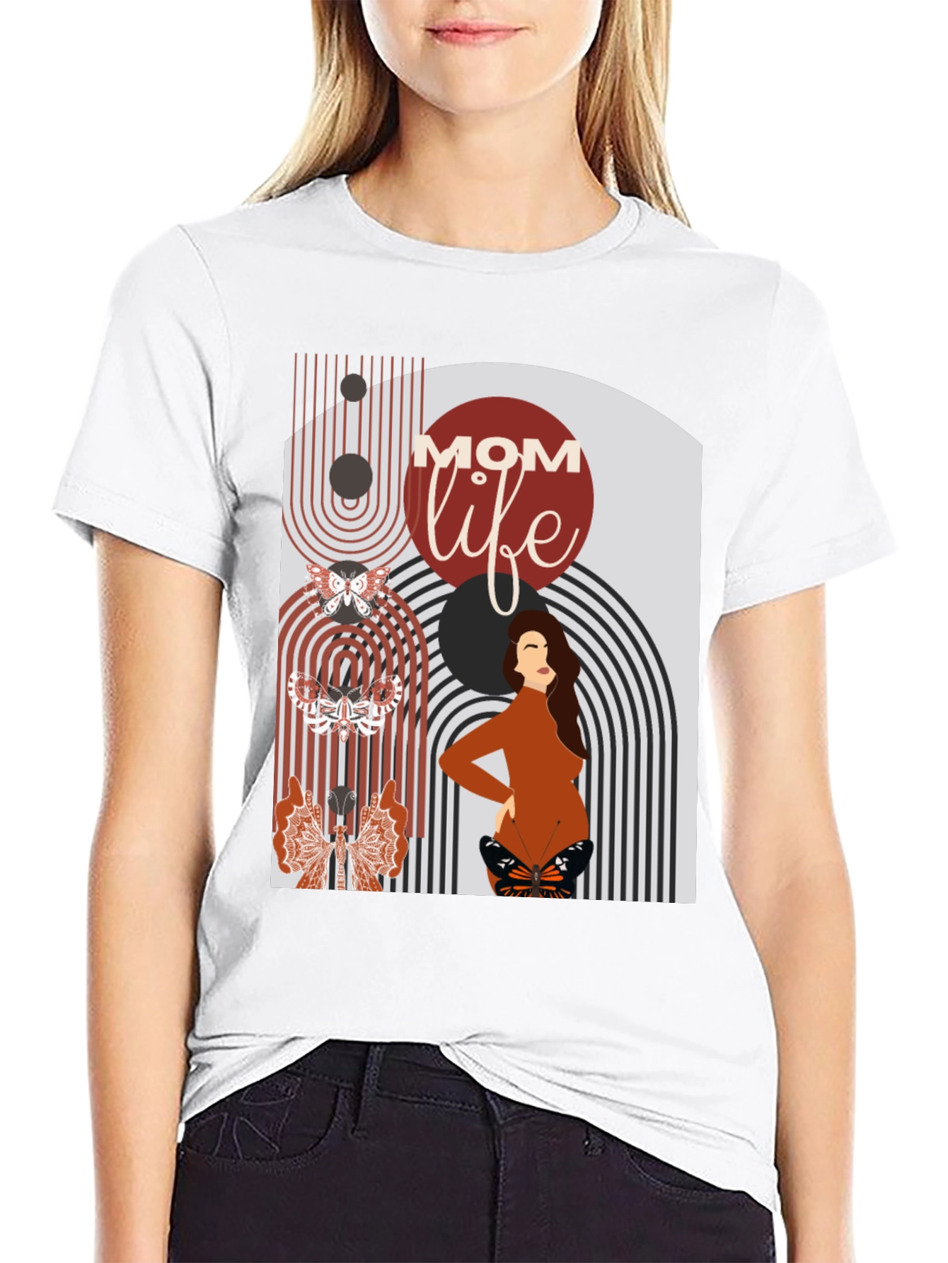 Mom Life Graphic Tee - Modern Maternity Style