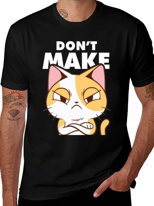 Dont Make Cat Angry Black T-Shirt