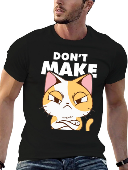 Dont Make Cat Angry Black T-Shirt
