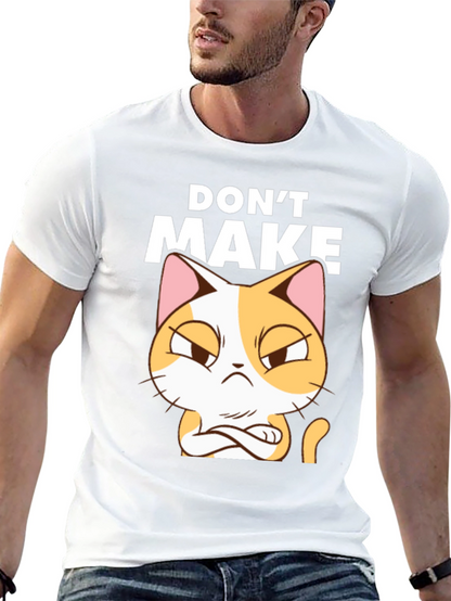 Dont Make Cat Angry Black T-Shirt