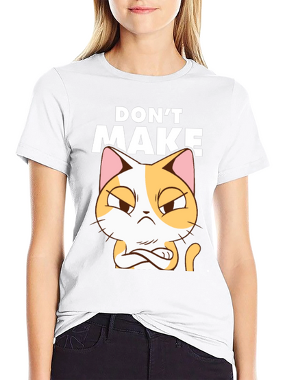 Dont Make Cat Angry Black T-Shirt