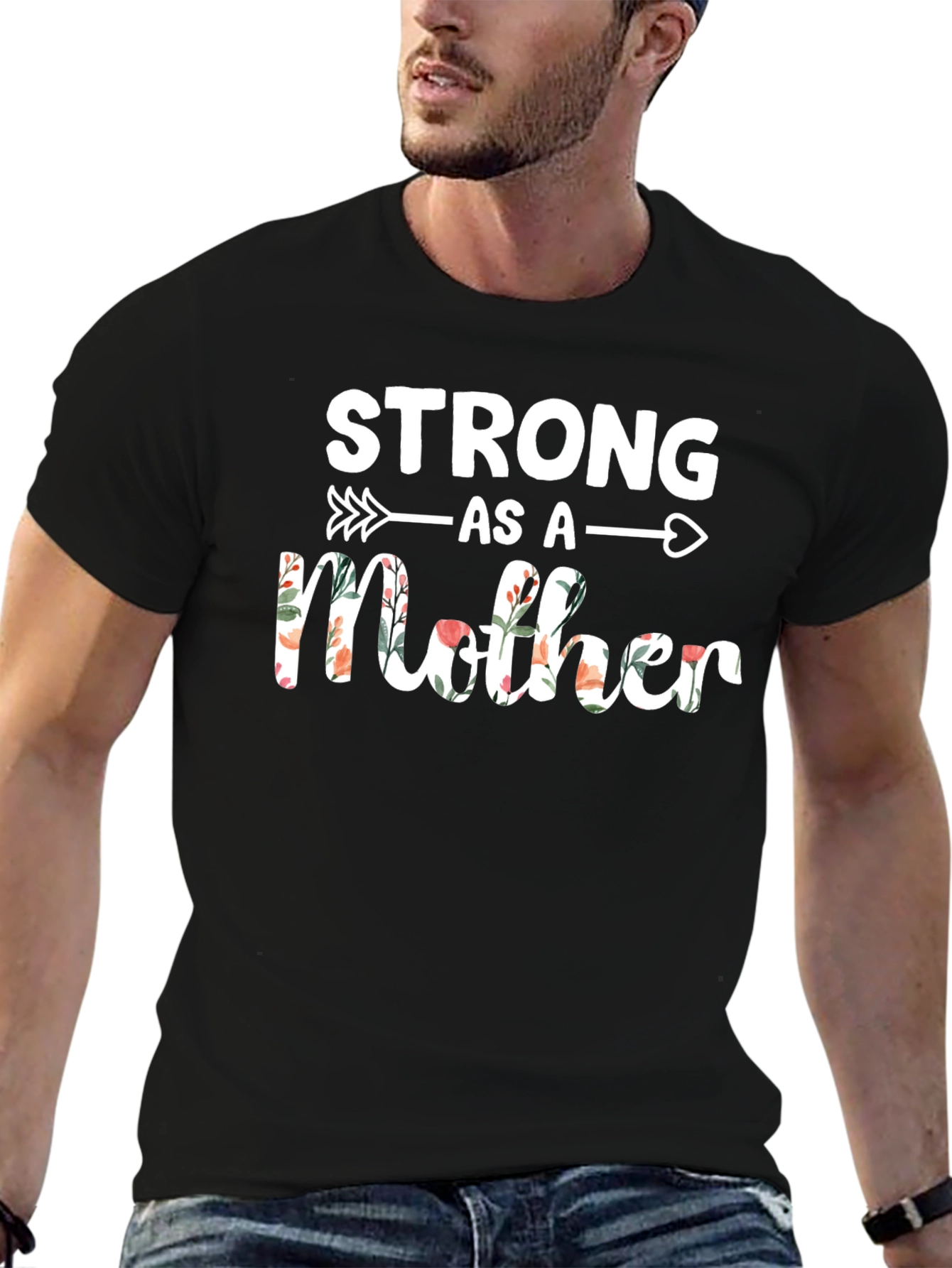 Strong As A Mother Floral T-Shirt