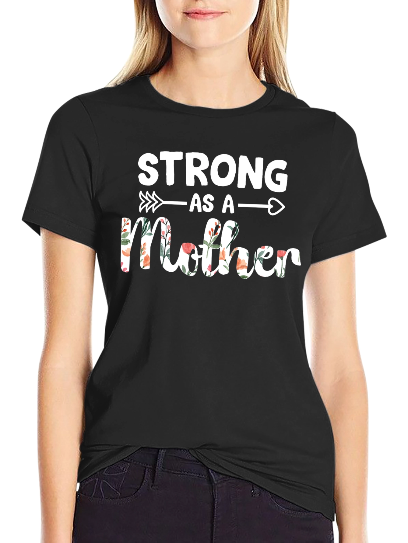 Strong As A Mother Floral T-Shirt