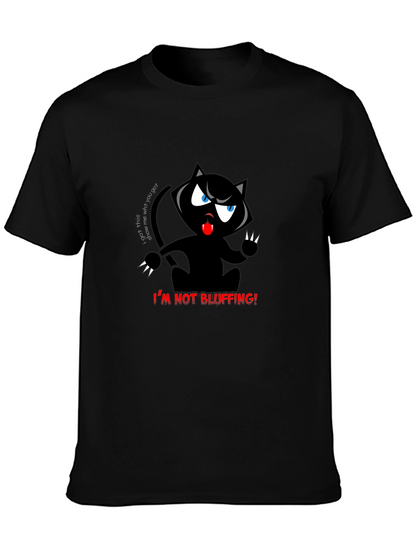 Im Not Bluffing! Black Cat T-Shirt