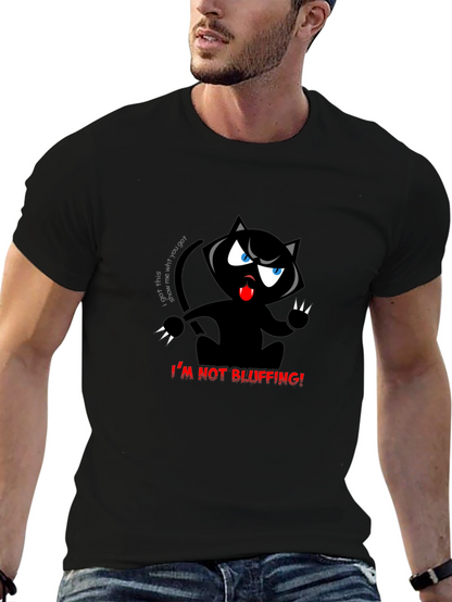 Im Not Bluffing! Black Cat T-Shirt