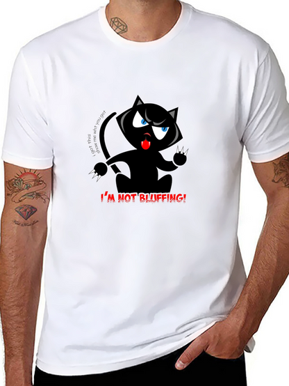 Im Not Bluffing! Black Cat T-Shirt