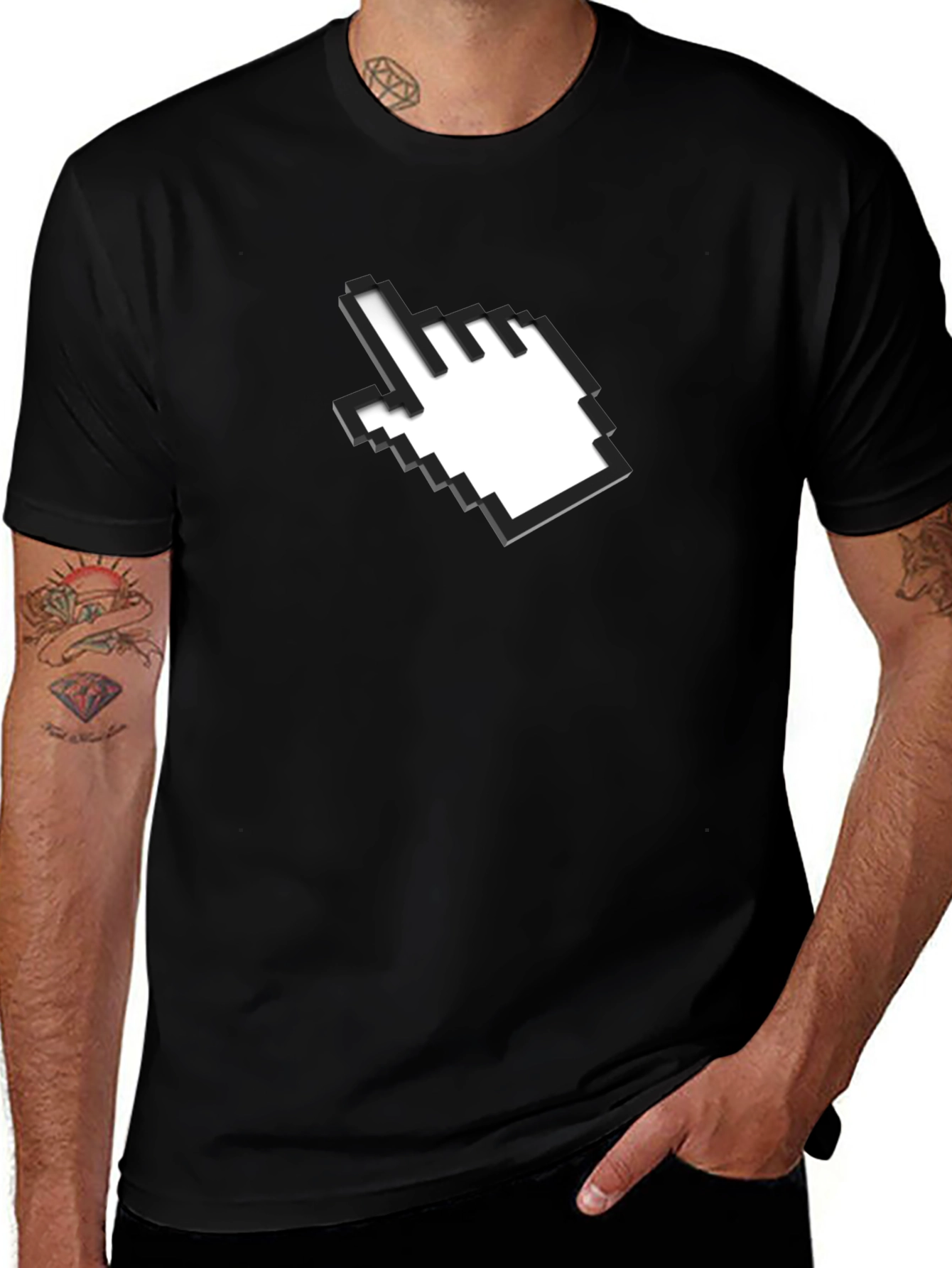 Cursor Graphic Black T-Shirt