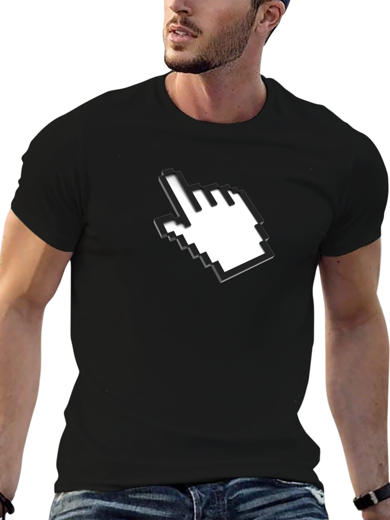 Cursor Graphic Black T-Shirt
