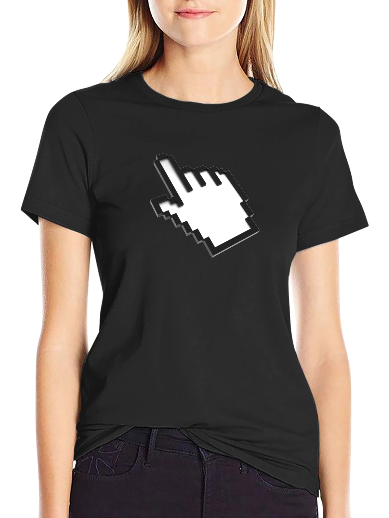 Cursor Graphic Black T-Shirt