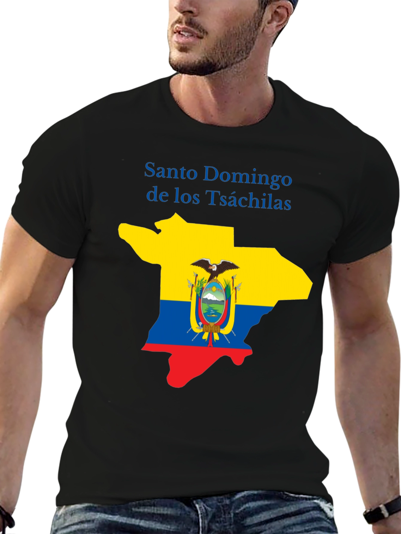 Santo Domingo Tsáchilas T-Shirt Ecuador Flag Graphic Tee