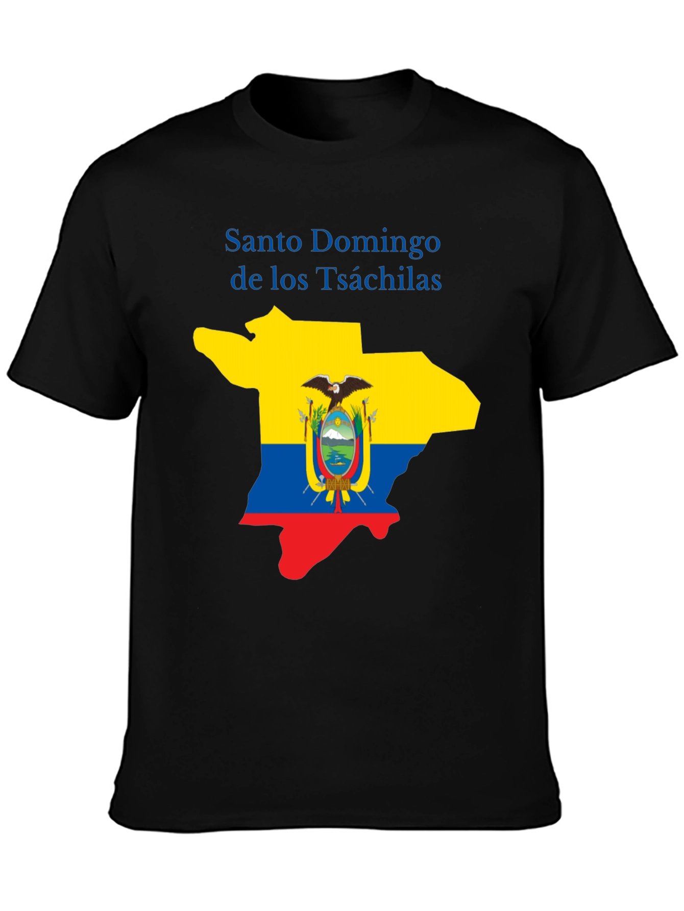 Santo Domingo Tsáchilas T-Shirt Ecuador Flag Graphic Tee