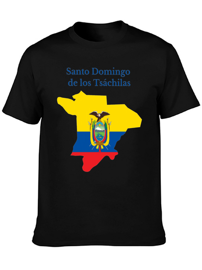 Santo Domingo Tsáchilas T-Shirt Ecuador Flag Graphic Tee