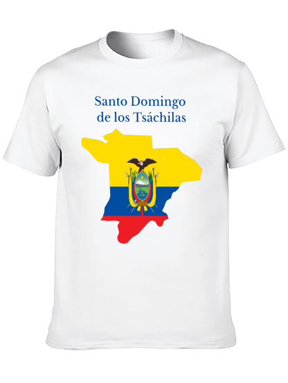 Santo Domingo Tsáchilas T-Shirt Ecuador Flag Graphic Tee