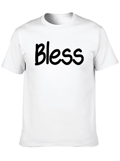 Bless Graphic Tee - Stylish Mens Black T-Shirt