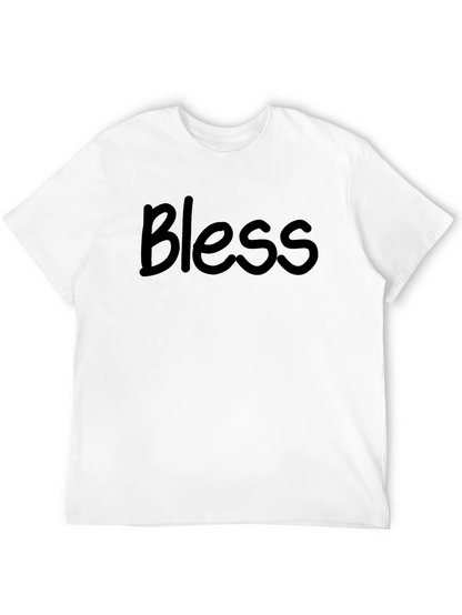 Bless Graphic Tee - Stylish Mens Black T-Shirt