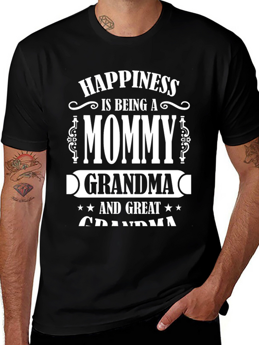 Mommy Grandma Great Grandma T-Shirt Black