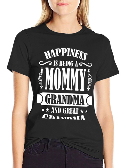 Mommy Grandma Great Grandma T-Shirt Black