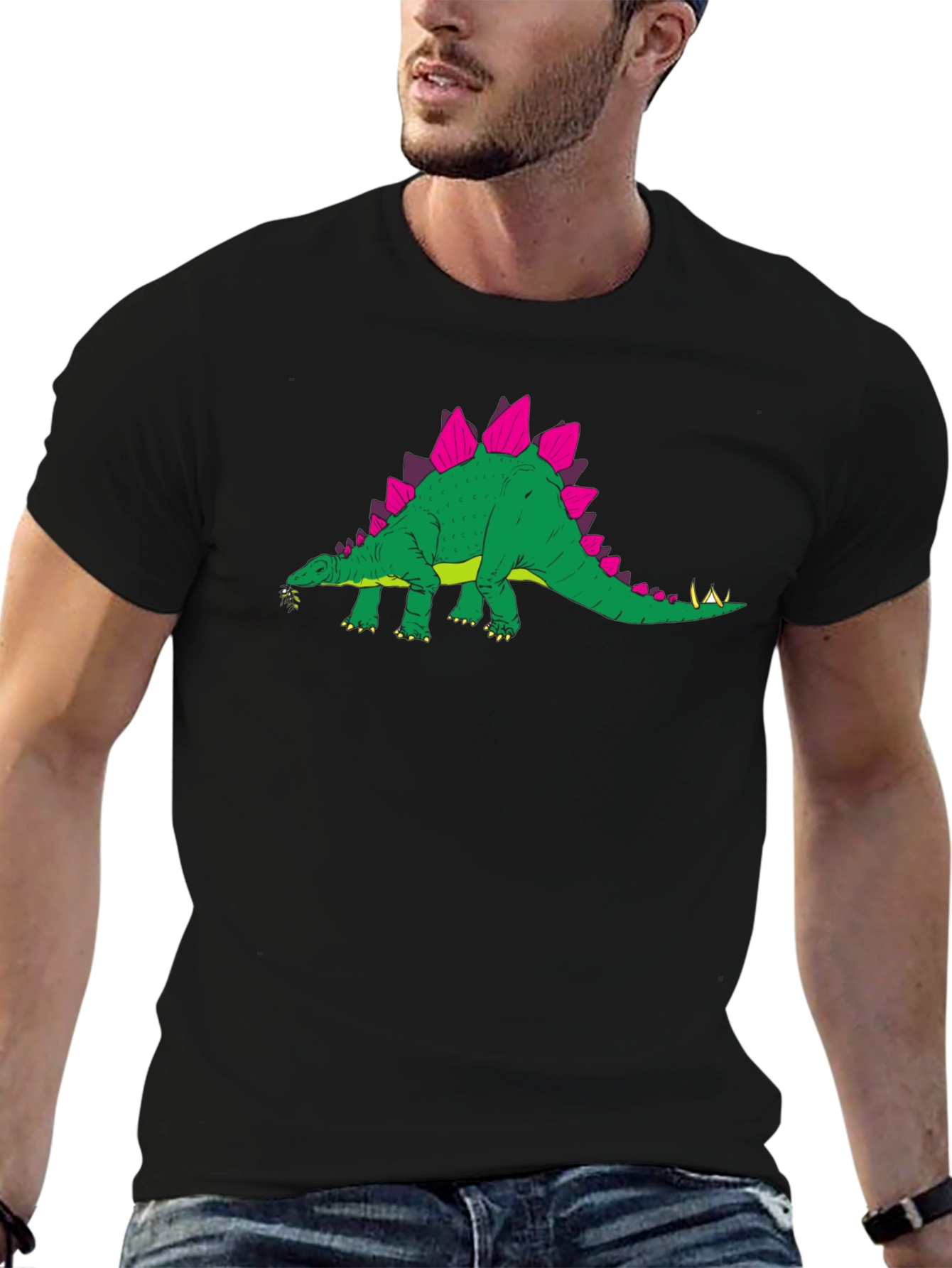 Dinosaur Graphic Black T-Shirt