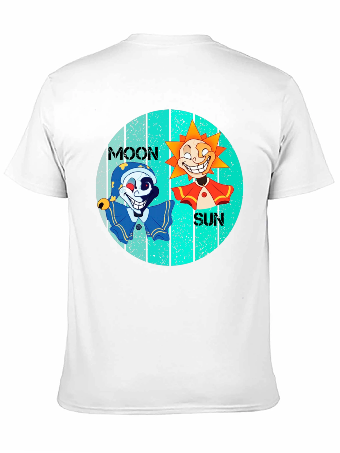 Moon & Sun Tee - Graphic Print Black T-Shirt