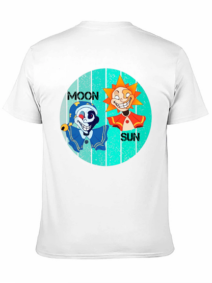 Moon & Sun Tee - Graphic Print Black T-Shirt