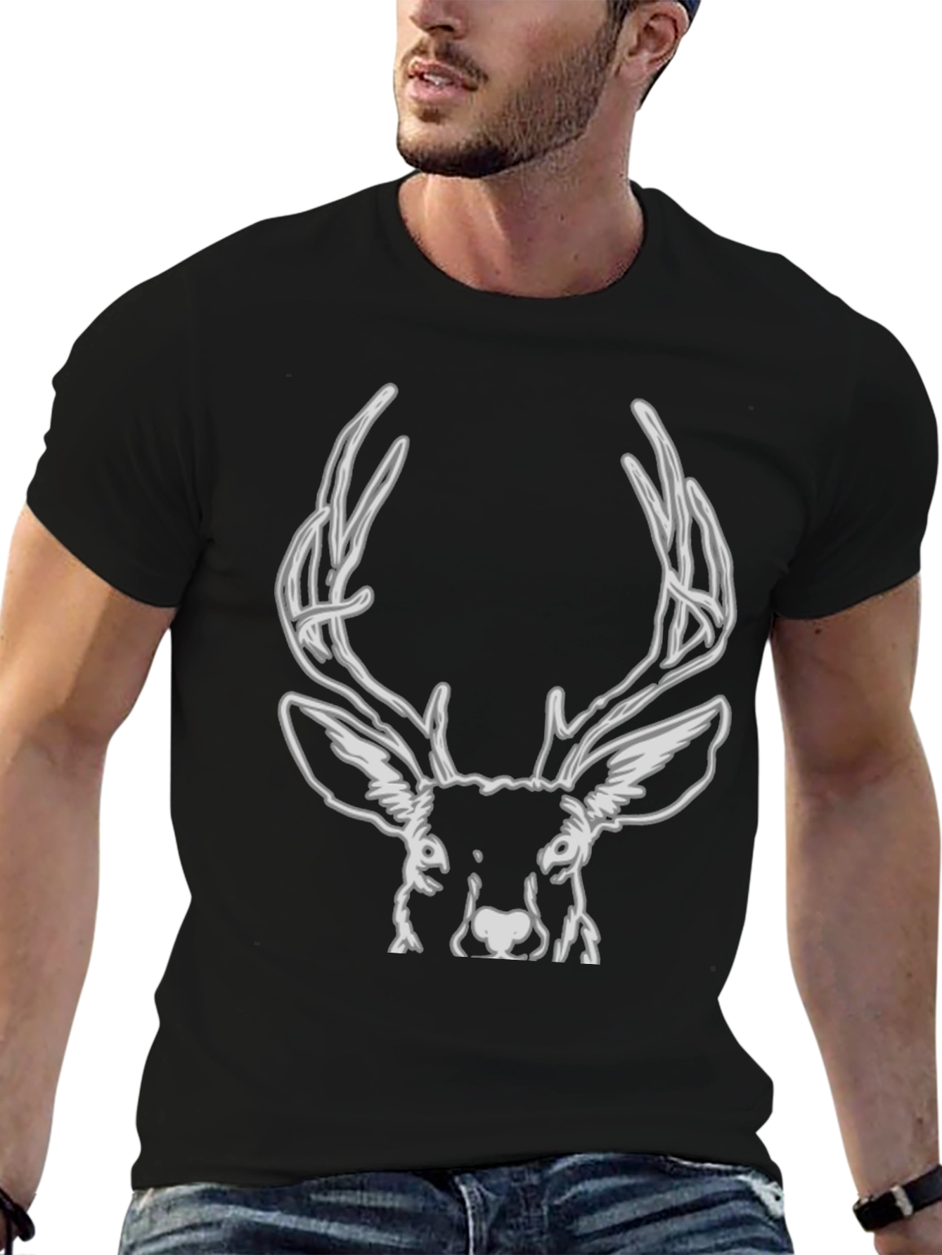 Black Deer Graphic Tee