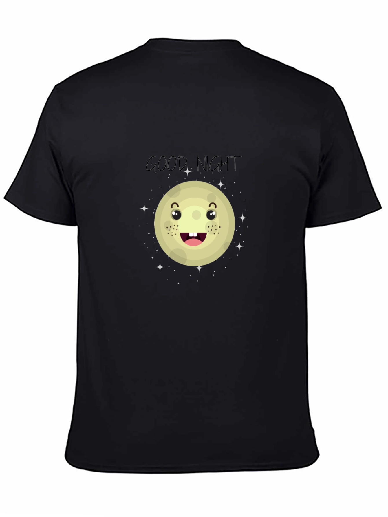 Good Night Moon Graphic Tee - Black